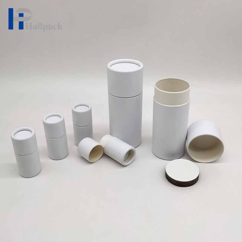 Cylindre de marchandises Spot de 1oz, emballage cosmétique, noyau, Tube en papier extractible, en carton Kraft, papier artisanal, emballage de barre de Lotion