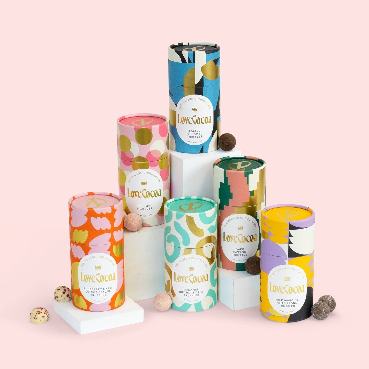 Emballage de tube de papier biodégradable pour la boîte ronde durable de tube de thé de café de chocolat