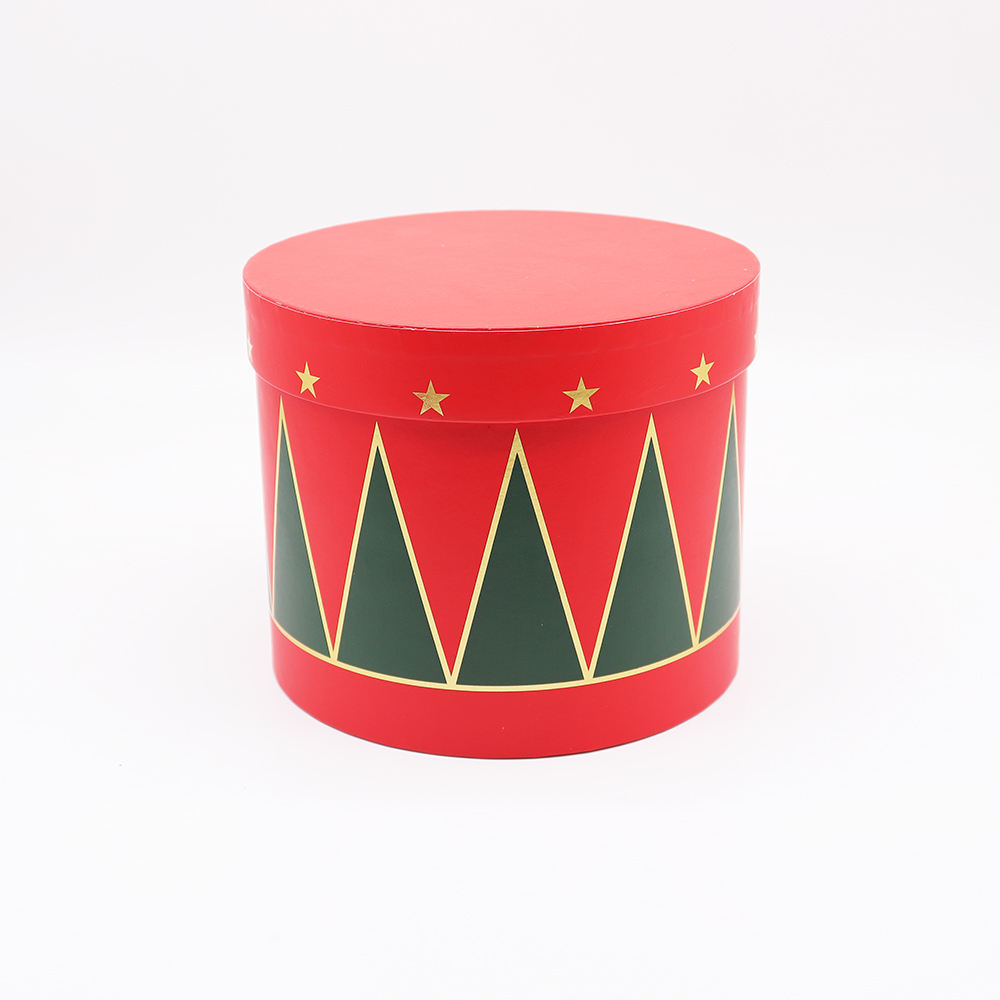 Ensemble pour sauver les vacances, emballage cadeau rouge, le carton peut être personnalisé, papier rond biodégradable, emballage de boîte-cadeau de fleurs