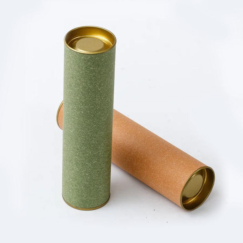 Emballage en papier spécial de 100 ml, boîte ronde avec couvercles en fer