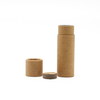 Tube de papier Push Up en gros, conteneur de déodorant, boîte d'emballage écologique, carton biodégradable, baume à lèvres, Tube en papier Kraft