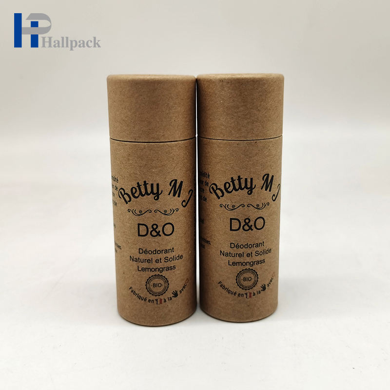 Tube de papier push-up recyclé biodégradable, tube de baume à lèvres en carton de 0,3 oz, tube de baume à lèvres push-up