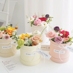 Tube de papier Kraft personnalisé de luxe, Tube de fleurs fraîches, emballage de Bouquet recyclé, Tube de papier, paquet de roses