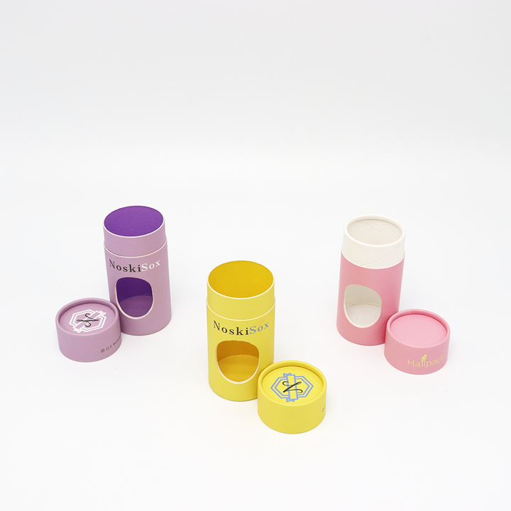 Fabricant rond vide Kraft artisanat cylindre Tubes emballage papier à rouler Tube conteneur avec fenêtre