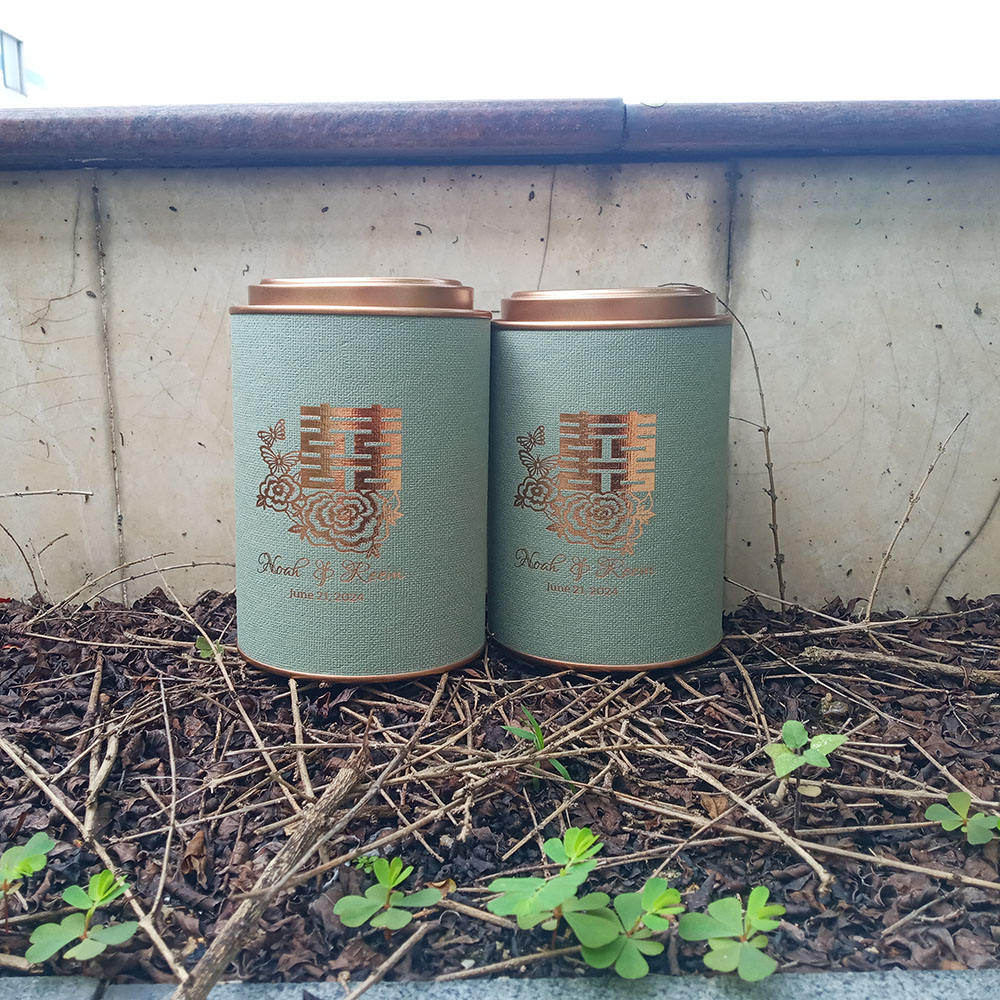 Couvercle en métal de conteneurs de stockage de carton de cylindre rond imprimé par coutume pour le cylindre rond de papier d'emballage alimentaire de thé de café