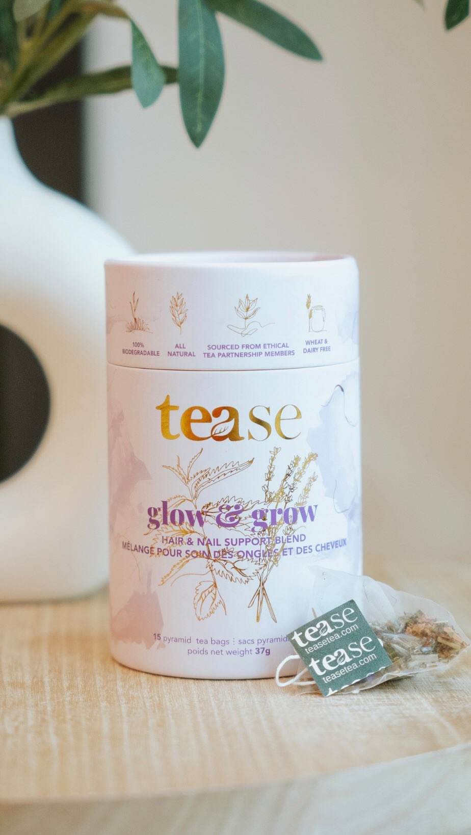 Emballage biodégradable de cylindre de thé de catégorie comestible pour la boîte ronde de tube de thé tube rond fait sur commande de papier kraft