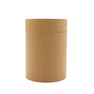 Emballage de tube de papier de thé de café de poudre de protéine de tube rond de bord plat de carton biodégradable de taille faite sur commande favorable à l'environnement