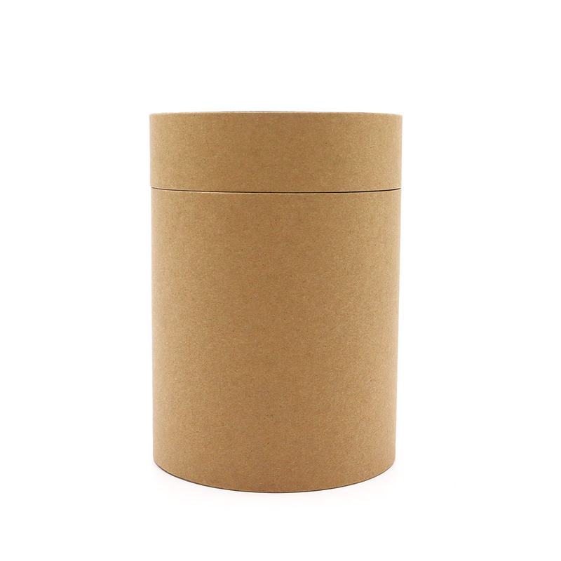 Emballage de tube de papier de thé de café de poudre de protéine de tube rond de bord plat de carton biodégradable de taille faite sur commande favorable à l'environnement