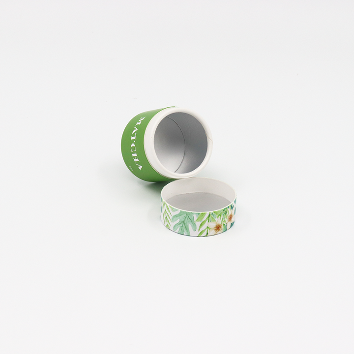 Emballage fait sur commande écologique de tube de papier de boîte de cylindre de carton de catégorie comestible pour le lait en poudre de thé de café