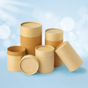 Tube d'emballage en papier Kraft personnalisé 100% respectueux de l'environnement, emballage alimentaire, feuille de thé, fleur, Tube d'emballage de thé