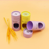 Tube de papier écologique en carton de qualité alimentaire, cylindre en carton, avoine en conserve, Tube de papier alimentaire pour petit déjeuner avec fenêtre