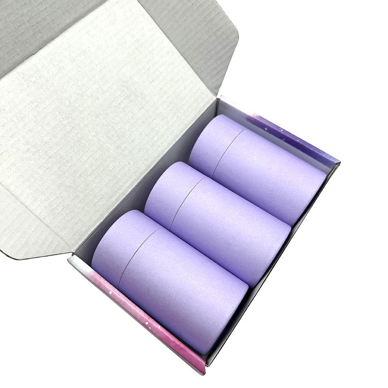 Tube de papier de cylindre de boîte d'avion biodégradable, tube d'emballage de cadeau alimentaire, tube rond en carton