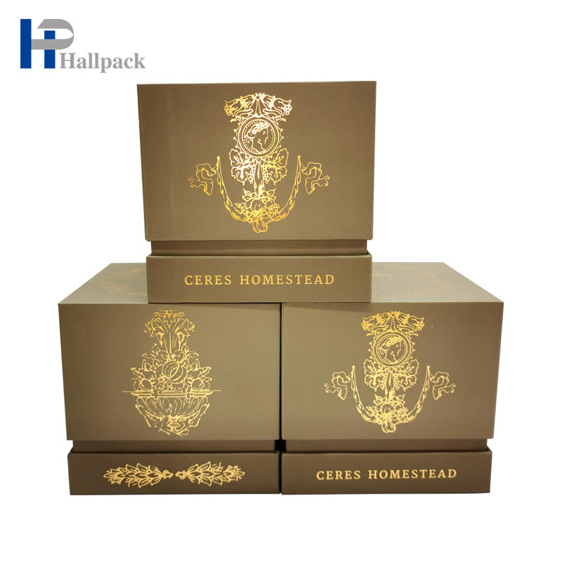 Boîtes d'emballage cadeau faites à la main, boîte carrée en papier, tasses en papier Kraft