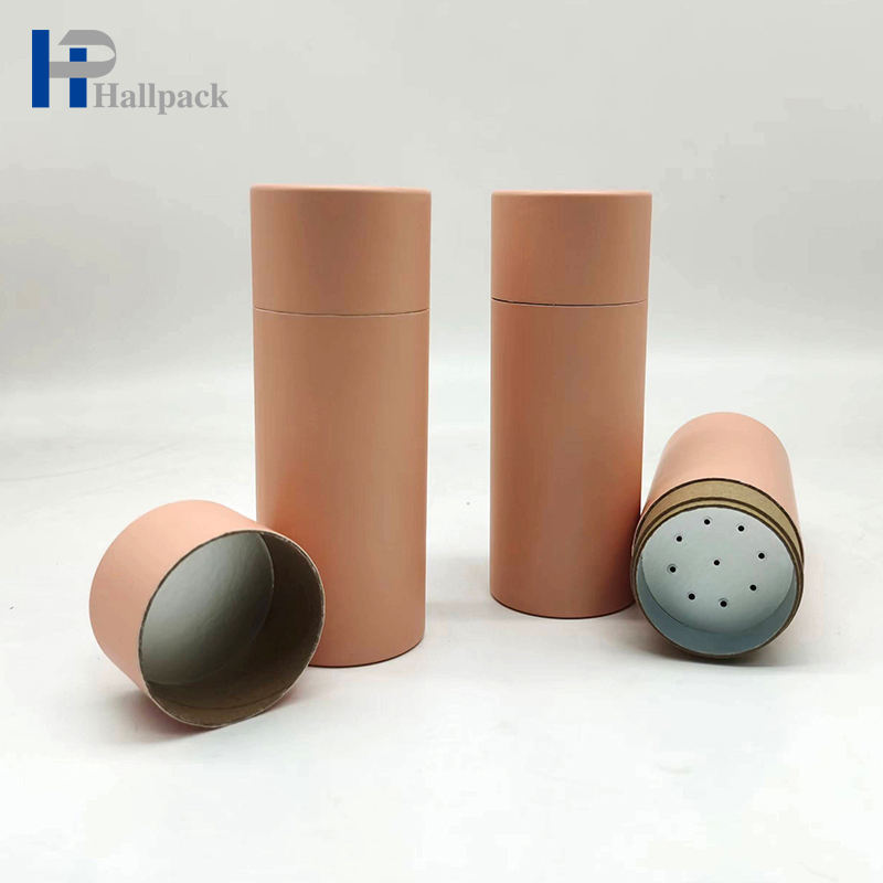 Les tubes d'emballage en papier kraft ronds créatifs imprimés avec Sifer personnalisent le cylindre de papier rose poudré