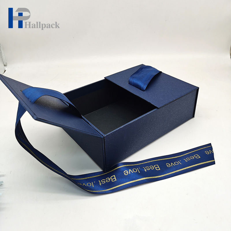 Boîte en papier ondulé de taille personnalisée, nouvel arrivage, boîte-cadeau avec ruban à nœud