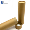 Tube de papier de cylindre de cartouche de papier aucun tube de papier d'emballage de Brown d'impression