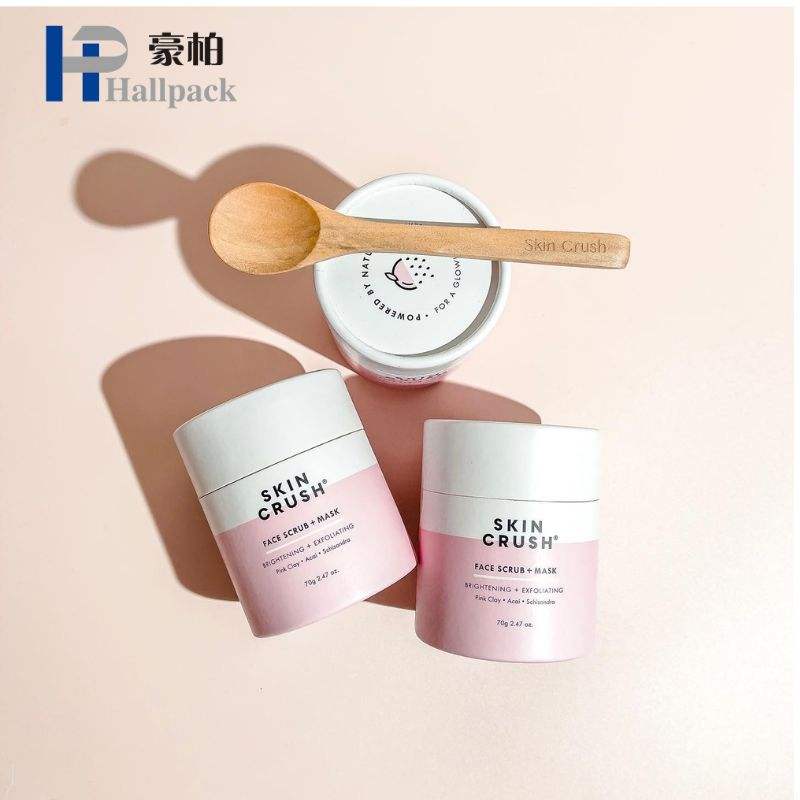 Boîte ronde de tube d'emballage de papier de carton de produits cosmétiques de luxe de maquillage et de soins de la peau