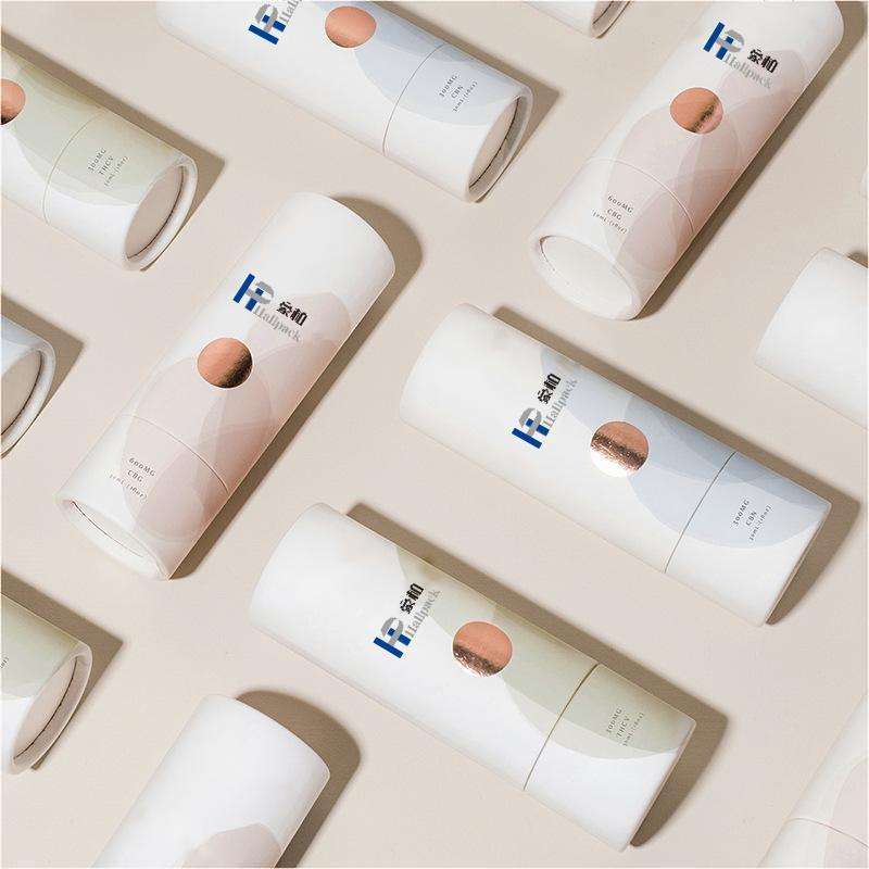 Recycler le tube de papier de rouge à lèvres déodorant de qualité alimentaire pousser le tube de papier