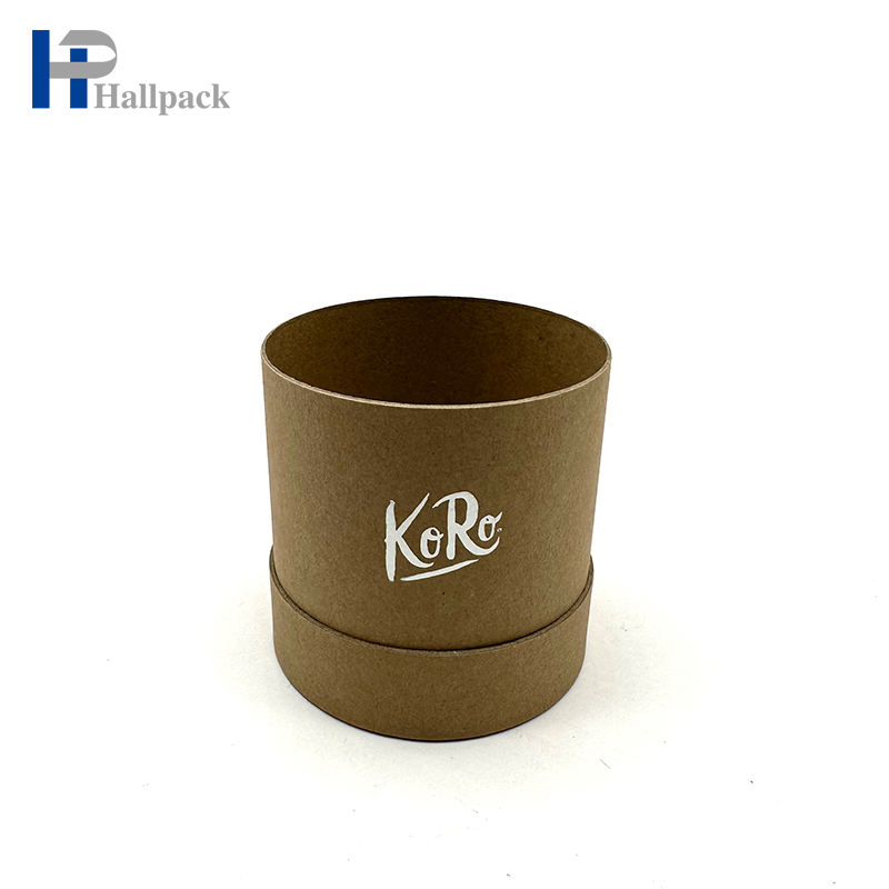 Emballage en carton biodégradable de tube de carton Kraft rond personnalisé pour l'artisanat de cosmétiques imprime le logo fabriqué en usine
