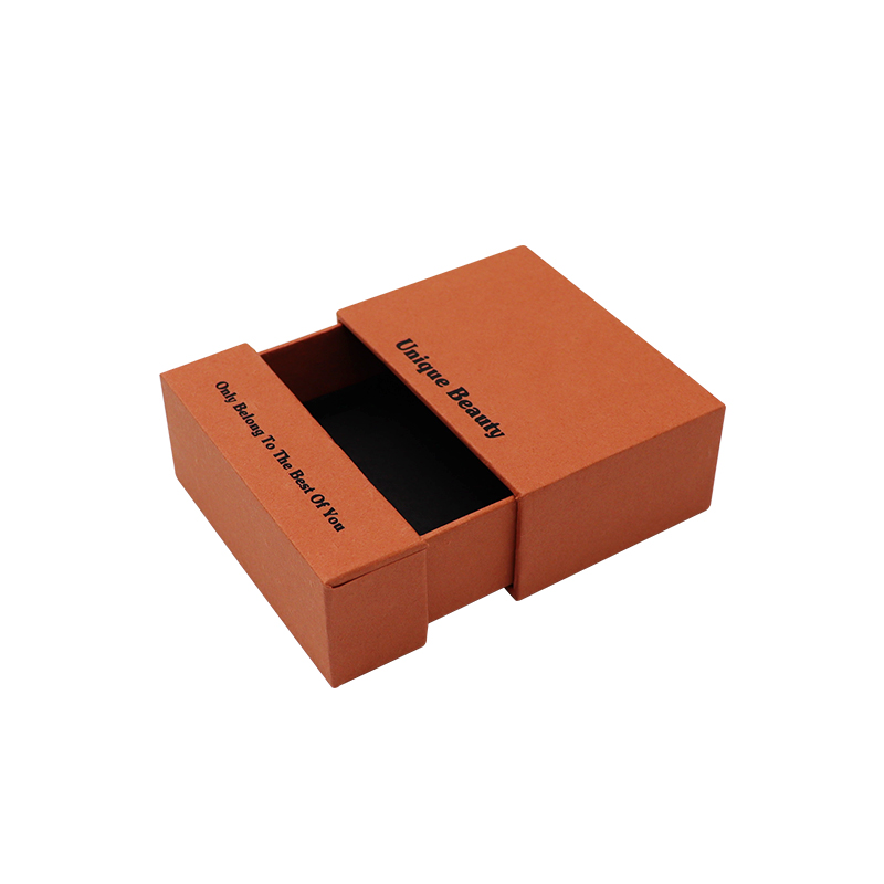 Emballage cadeau de tiroir coulissant rigide à manches coulissantes avec boîte de bijoux de tiroir pour boucles d'oreilles