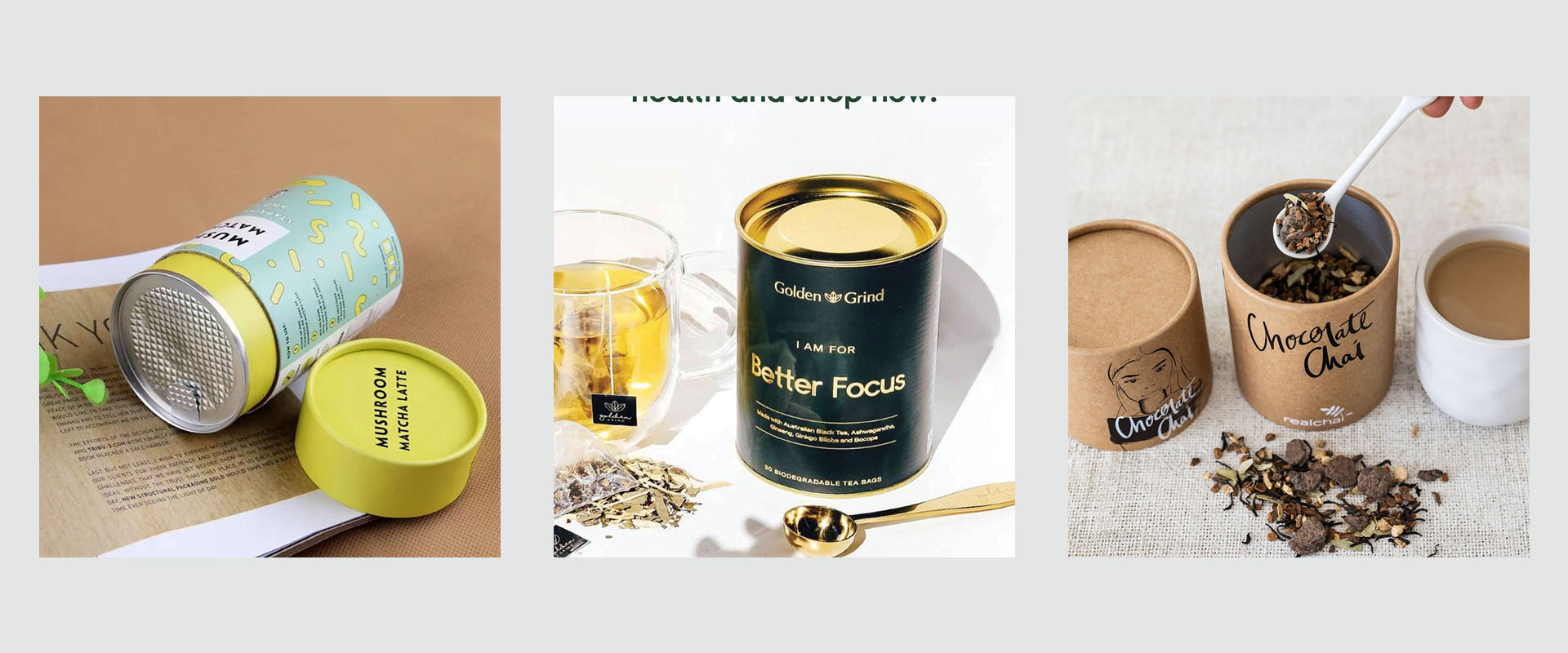 Emballage de tubes à thé