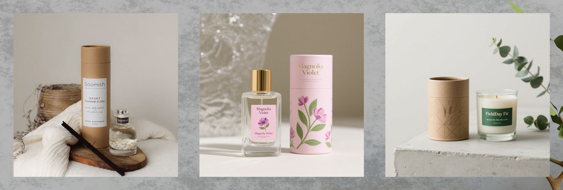 Tubes en papier pot de bougie