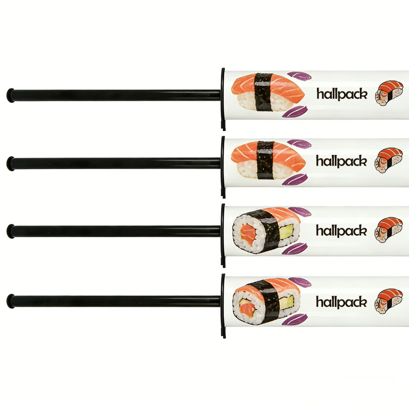 Tube de papier de poussée de récipient de cylindre rond biodégradable pour le gâteau de sushi