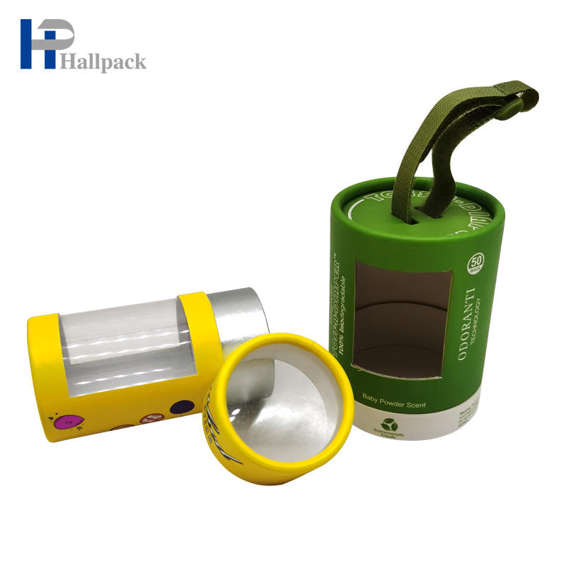 Tube de papier de bouteille en verre de cylindre de paquet de tube de papier électronique avec le ruban