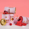 Cylindre en carton créatif personnalisé, récipient de crème glacée de qualité alimentaire avec couvercle en métal, Tube en papier à paroi intérieure, emballage en papier d'aluminium