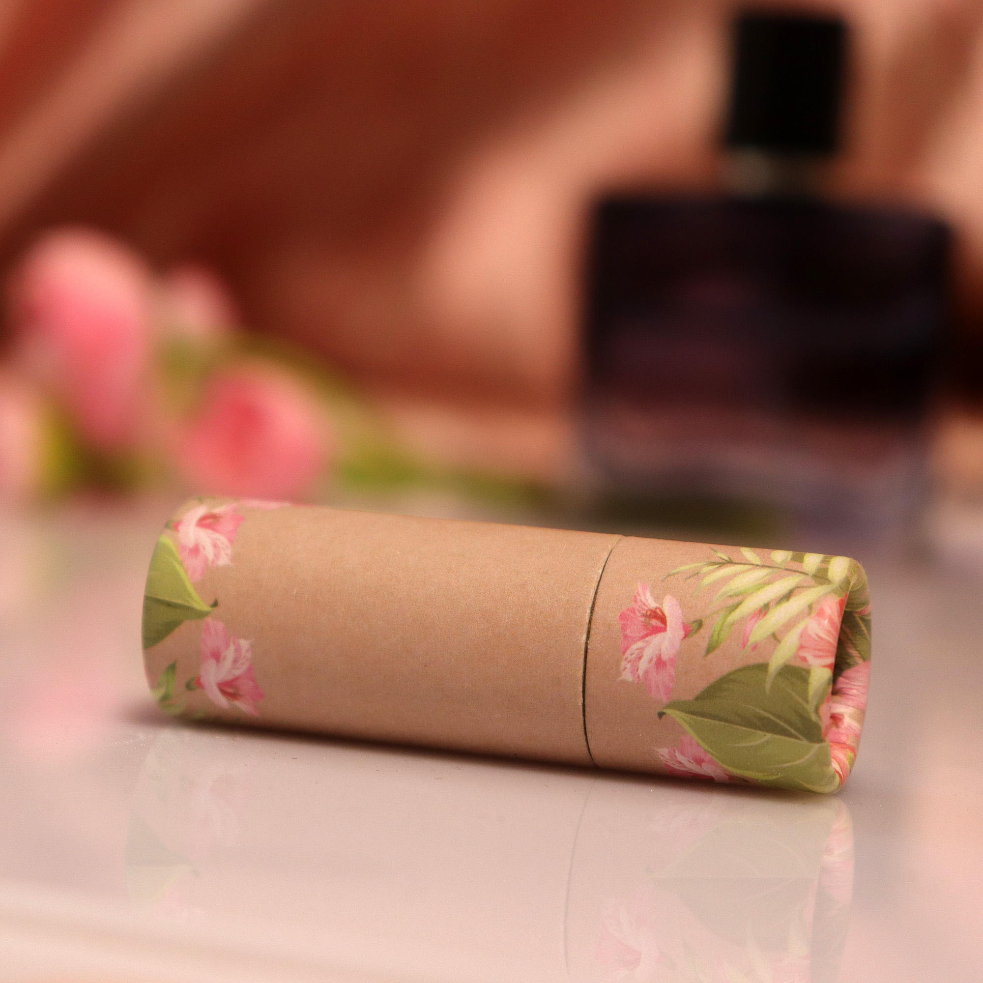Tube en carton rond pour brillant à lèvres, Logo personnalisé, biodégradable, 0 déchet, Push Up, déodorant, Lotion, Tube en papier