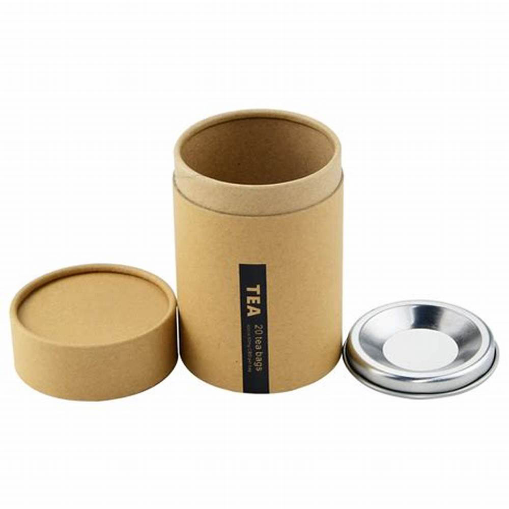 Paquet rond emballé par carton de catégorie comestible de conception adaptée aux besoins du client écologique de boîte de tube pour le thé de café