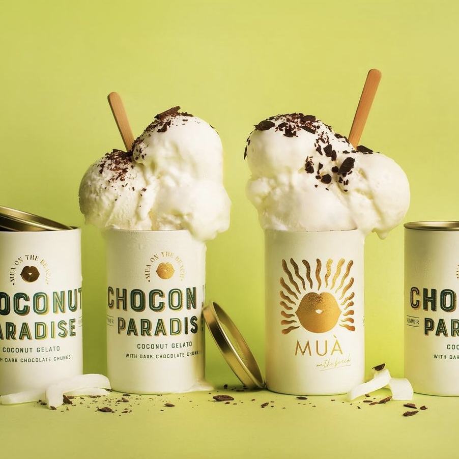 Cylindre en carton créatif personnalisé, récipient de crème glacée de qualité alimentaire avec couvercle en métal, Tube en papier à paroi intérieure, emballage en papier d'aluminium