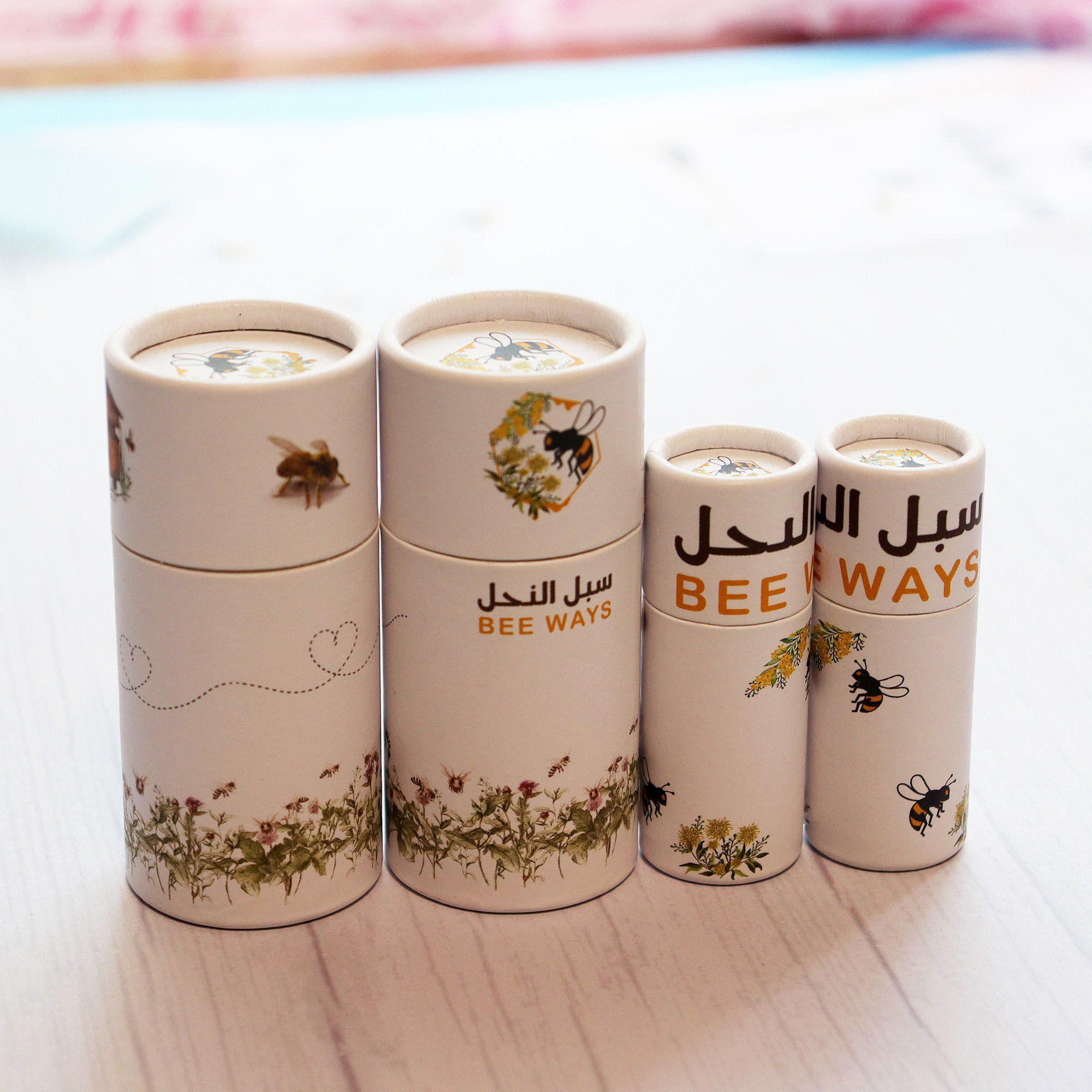 Mini tube en papier pour baume à lèvres torsadé, récipient déodorant de 3.5g, résistant à l'huile