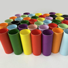 Noyaux de papier d'art de créateur de 2 pouces, tubes de papier colorés recyclables fabriqués à la main, 54mm
