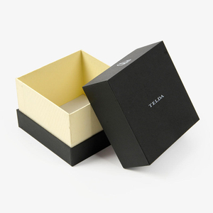 Boîte-cadeau en carton rigide de luxe, imprimé personnalisé, fait à la main, noir, Simple, vide, fermeture magnétique, vente en gros
