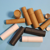 Tube de noyau de papier Kraft brun Tube d'emballage en papier Tube d'emballage de baume à lèvres en papier blanc biodégradable Deadorant brillant à lèvres Push Up