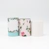 Boîte faite sur commande écologique de cylindre de carton de catégorie comestible avec l'emballage de tube de papier de couverture en métal pour le thé de café de noix