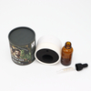 Logo personnalisé biodégradable Kraft cylindre rond cosmétiques huile essentielle parfum bougie papier Tube emballage