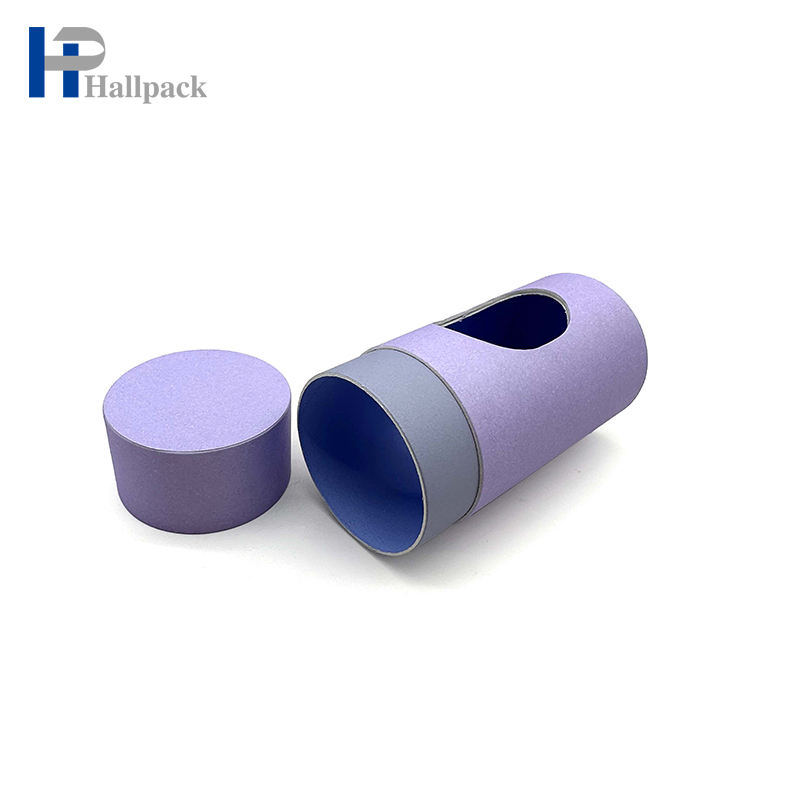 Tubes en papier artisanaux écologiques personnalisés, conteneur rond en Carton, écharpe, sous-vêtements, cylindre, emballage en Tube de papier avec fenêtre