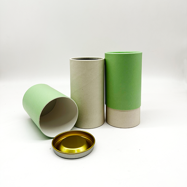 Hallpack – emballage personnalisé en Tube de thé en papier Kraft de qualité alimentaire, produits alimentaires sains, emballage de style canette pour grains de café