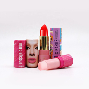 Tube de baume à lèvres rond personnalisé écologique, emballage cylindrique à la mode pour cosmétiques, Tubes en papier torsadés pour barre de Lotion