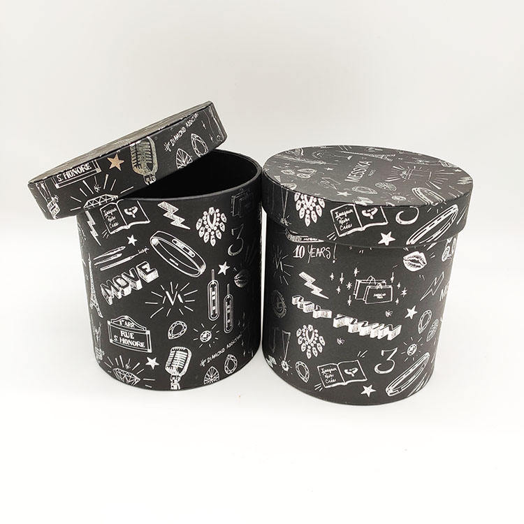 Emballage de tube de boîtes de papier de cylindre rond