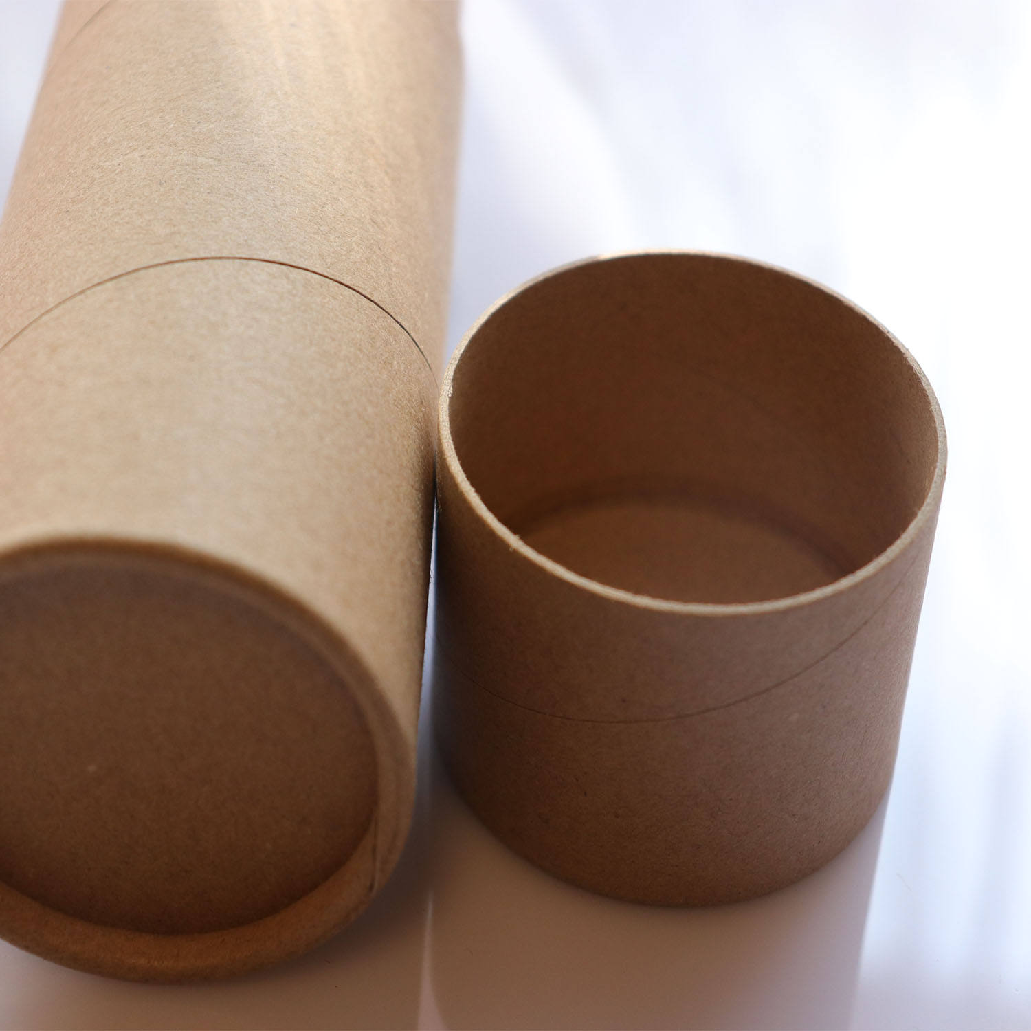 Emballage de boîte de cartouche de bougie de qualité supérieure en carton de papier alimentaire de cylindre biodégradable d'impression personnalisée pour le paquet de thé en vrac