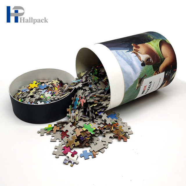 Tube de papier de couleur puzzles empaquetant le tube de cylindre de papier pour le jouet