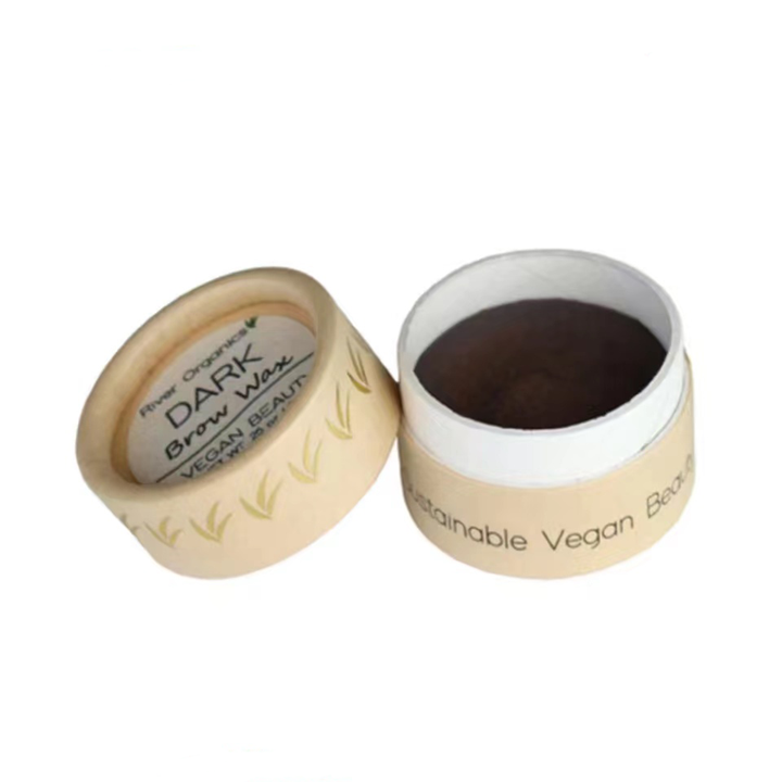 Emballage cosmétique fait sur commande biodégradable de tube de papier de boîte de cylindre de carton pour le correcteur de crème pour le visage