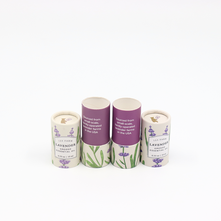 Emballage cosmétique personnalisé de haute qualité, boîte cylindrique en carton, emballage en Tube de papier pour parfum, huile essentielle de vernis à ongles