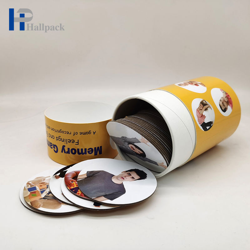 Tube rond en carton Kraft personnalisé, artisanat cadeau personnalisé, impression de disparition de Surface en relief pour l'emballage