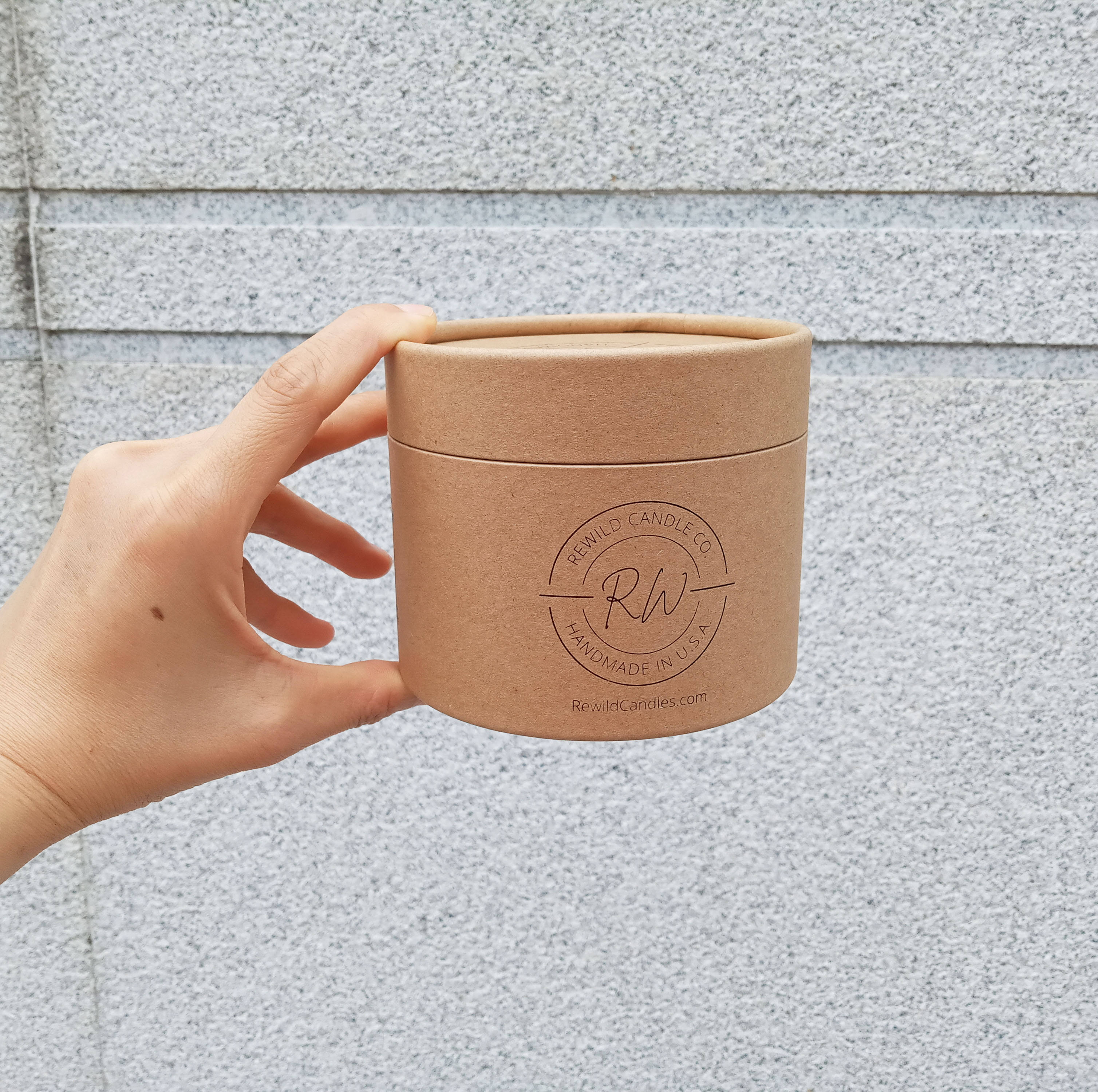 Emballage fait sur commande de tube de papier de bougie matérielle recyclée à 100%