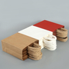 270*210*110mm blanc/marron usine RTS papier Kraft Recyclable poignée de transport sac poignées torsadées papier noir biodégradable Stock