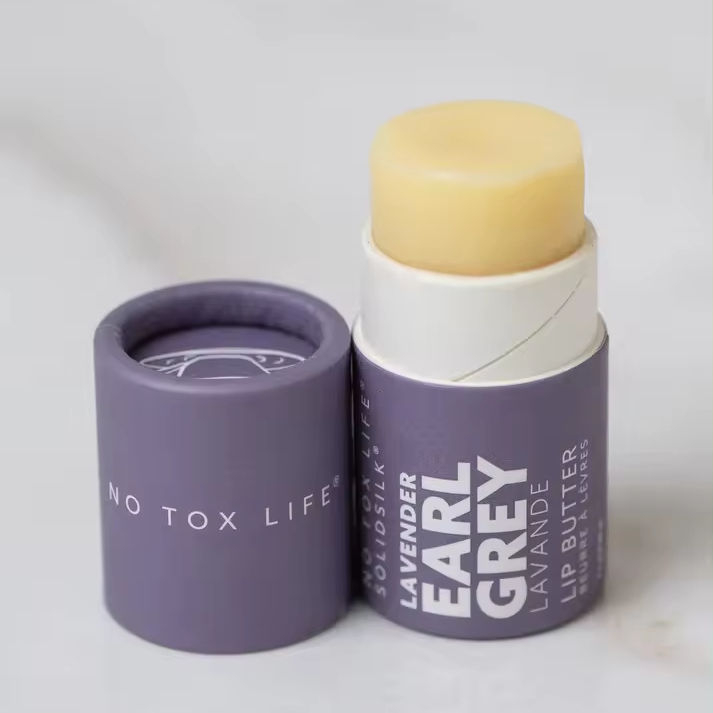 Tube de baume à lèvres personnalisé en papier écologique, cylindre de poussée, barre de Lotion, emballage de Tubes en papier de forme ronde